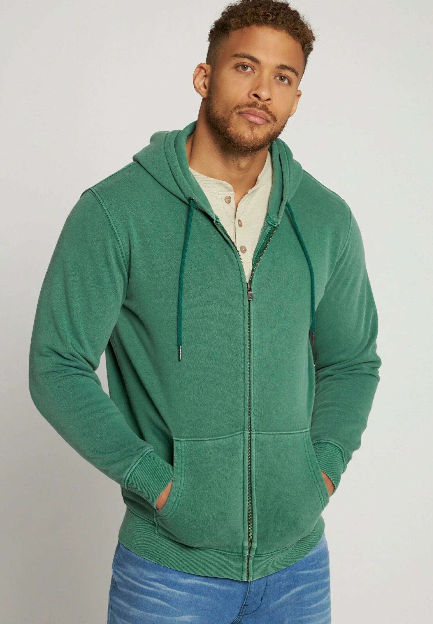 JP1880 Sweater Met Rits - Dunkles Goldgelb 3 JP1880 Sweater Met Rits - Dunkles Goldgelb