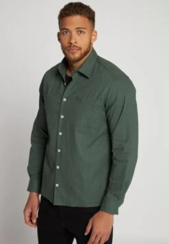 JP1880 Manches Longues Et Col Kent - Overhemd - Vert Nuageux