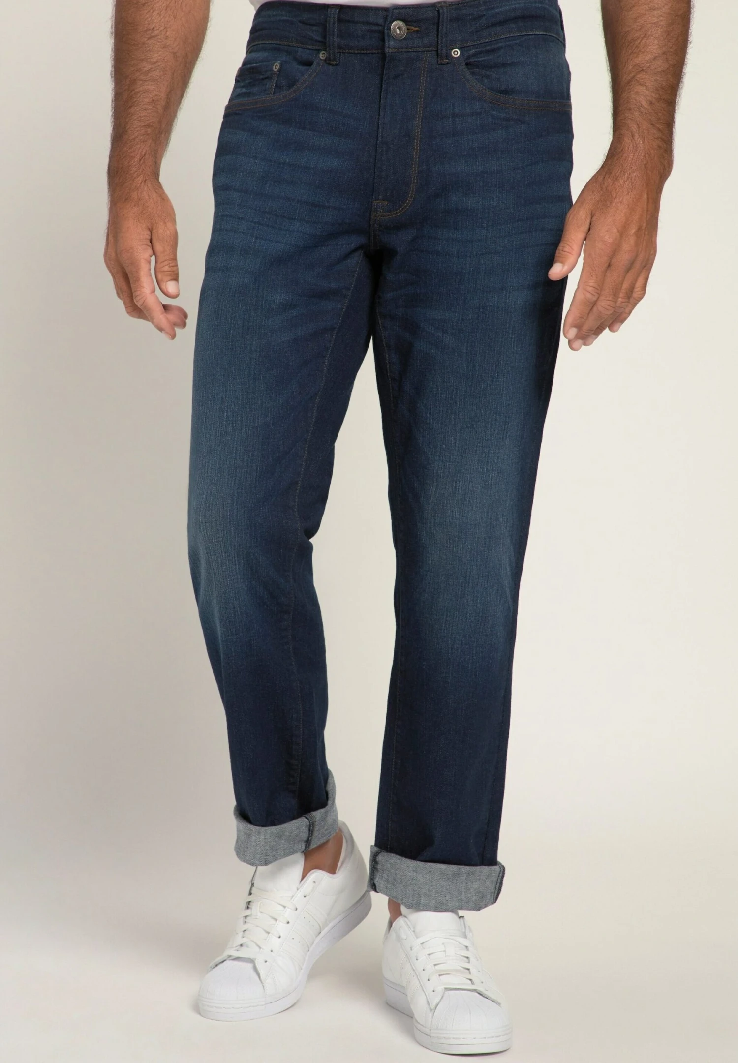 JP1880 Flexnamic - Straight Leg Jeans - Dark Blue Denim 3 JP1880 Flexnamic - Straight Leg Jeans - Dark Blue Denim