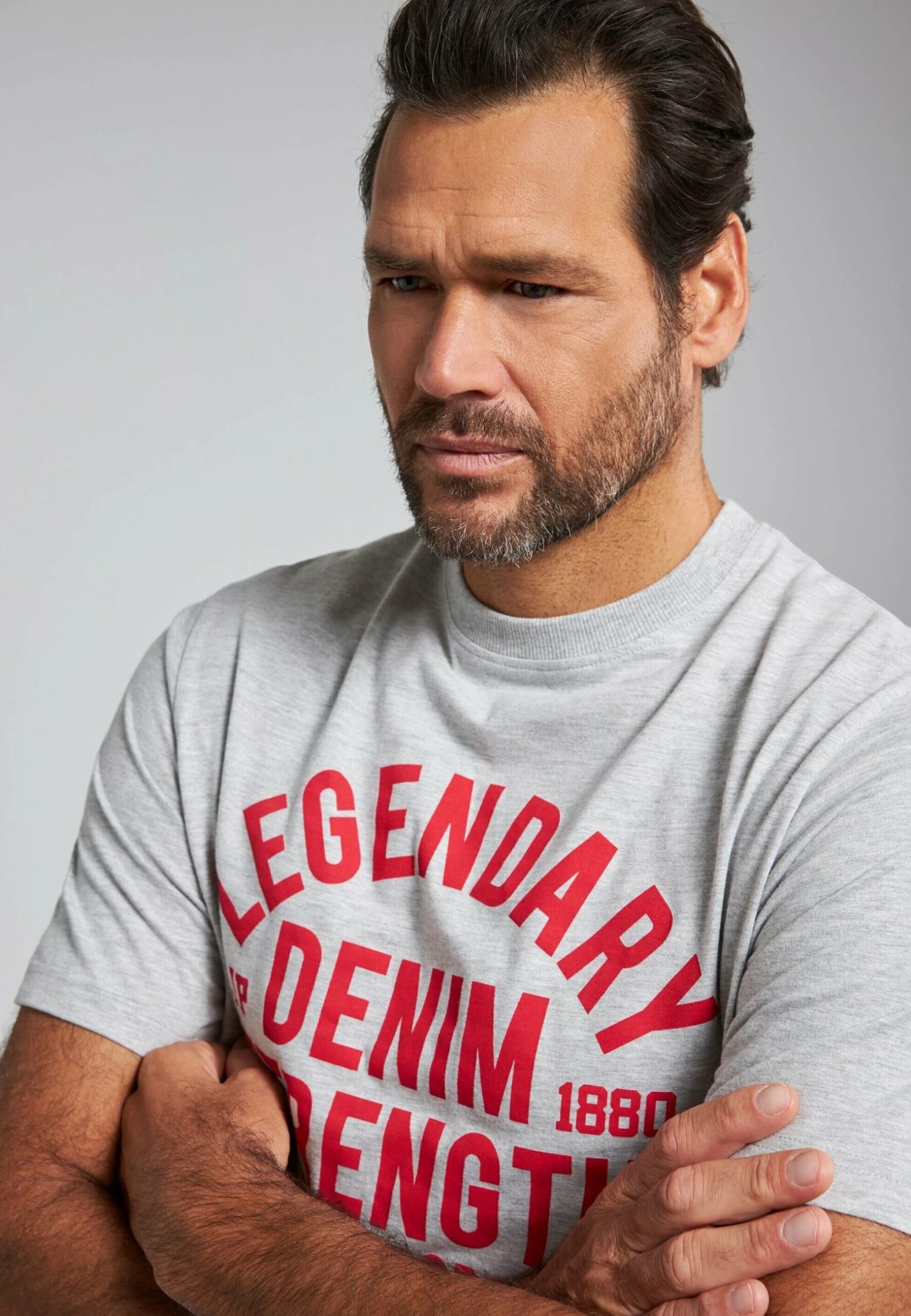 JP1880 Pyjamashirt - Grau Melange 4 JP1880 Pyjamashirt - Grau Melange - Afbeelding 2