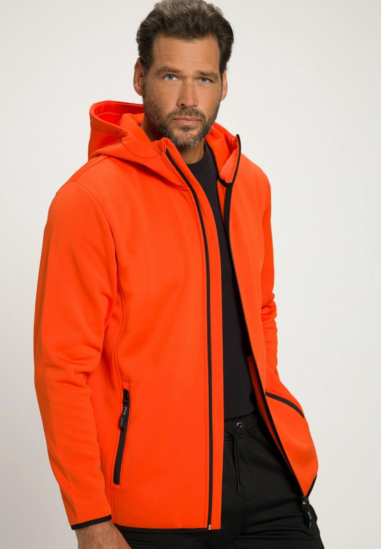 JP1880 Fleecejas - Orange Vif 3 JP1880 Fleecejas - Orange Vif