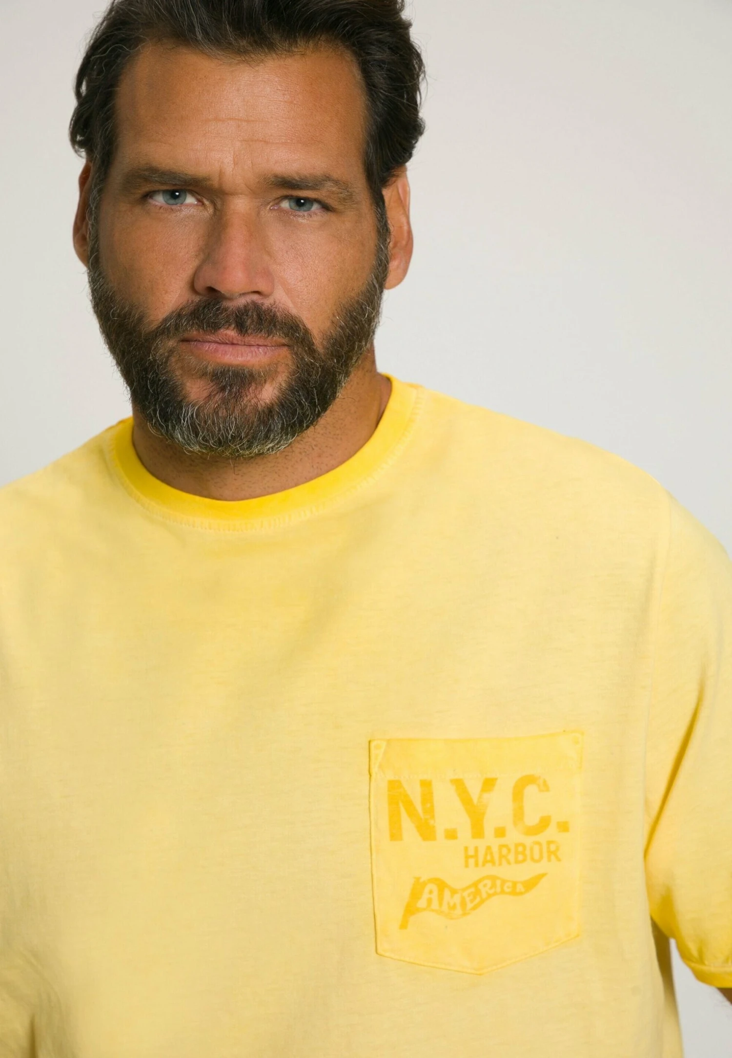 JP1880 T-Shirt Print - Pastellgelb 4 JP1880 T-Shirt Print - Pastellgelb - Afbeelding 2