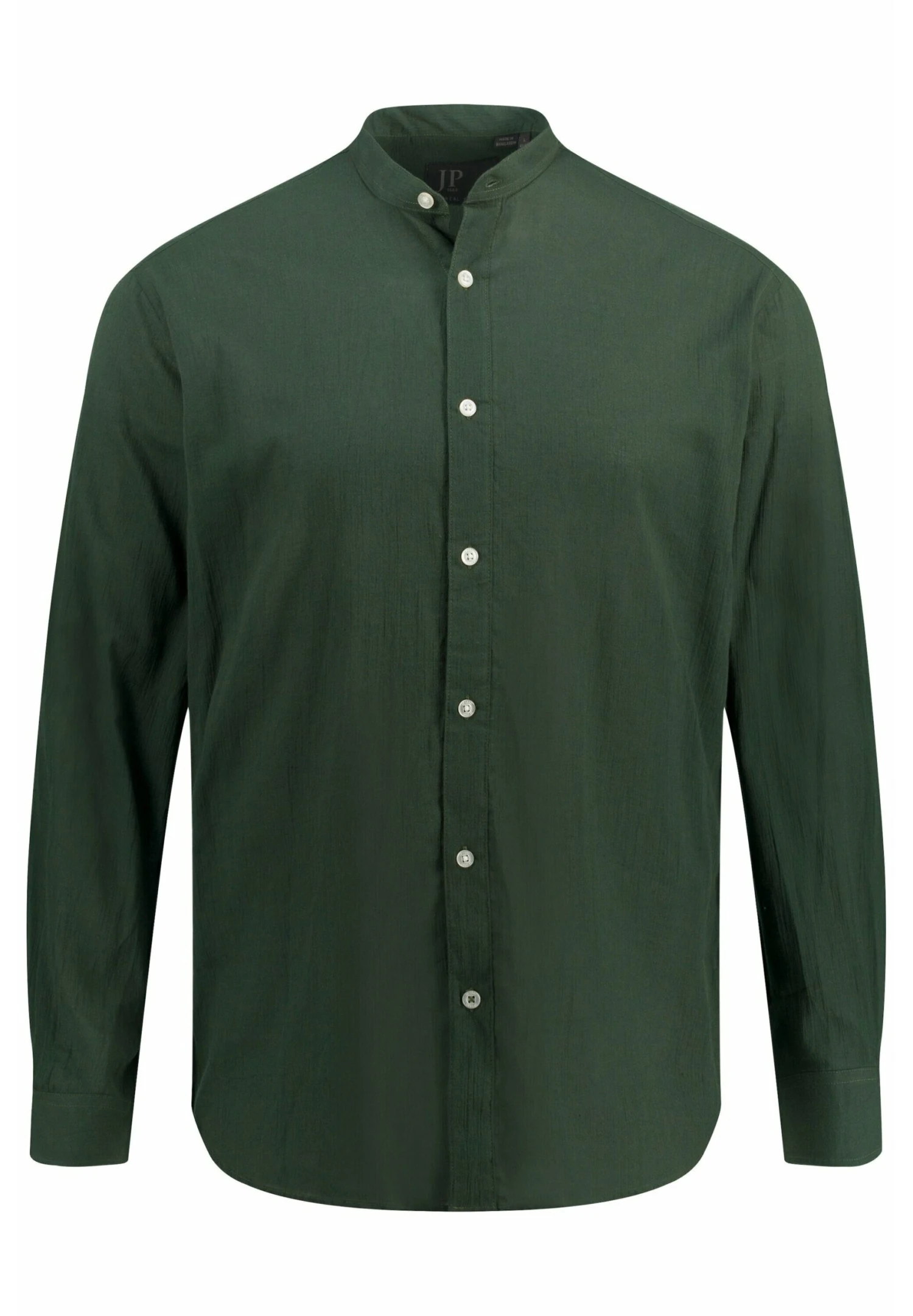 JP1880 Langarm -Qualität Stehkragen Modern Fit - Overhemd - Schwarzolive 6 JP1880 Langarm -Qualität Stehkragen Modern Fit - Overhemd - Schwarzolive - Afbeelding 4