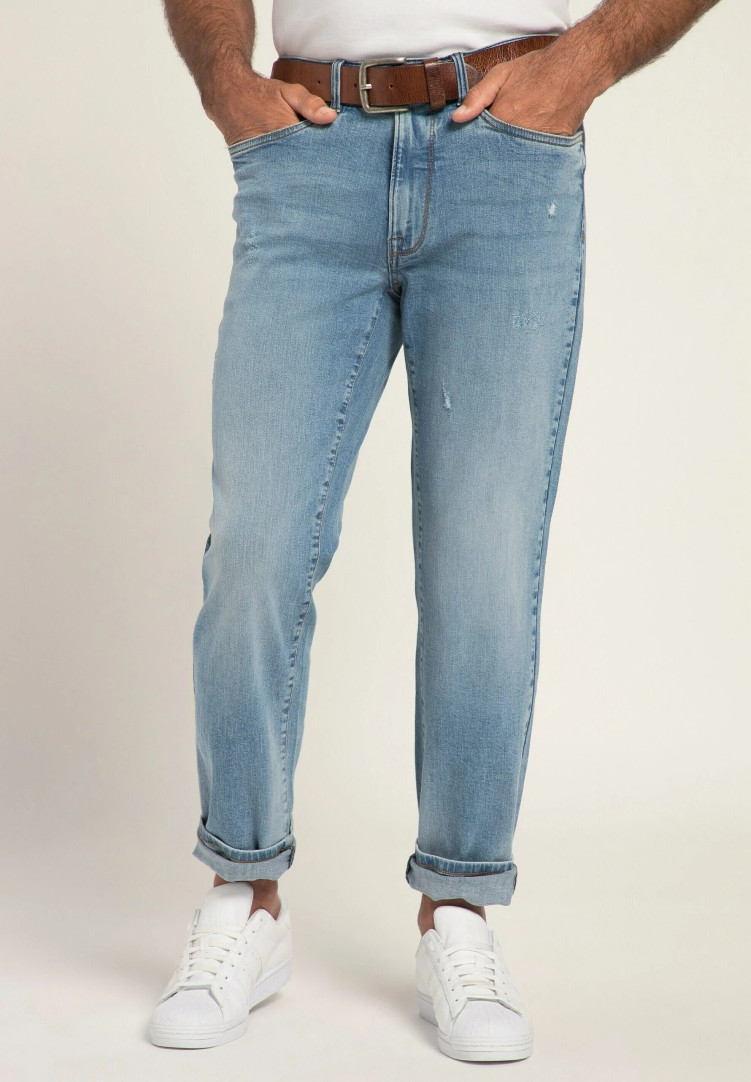 JP1880 Powerstrech 5-Pocket Regular Fit - Straight Leg Jeans - Light Blue 6 JP1880 Powerstrech 5-Pocket Regular Fit - Straight Leg Jeans - Light Blue - Afbeelding 4