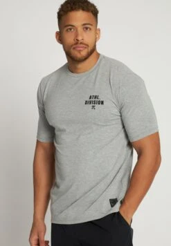 JP1880 Chest Print Active Tee Flexnamic®, Fitness - T-Shirt Print - Grey Melange