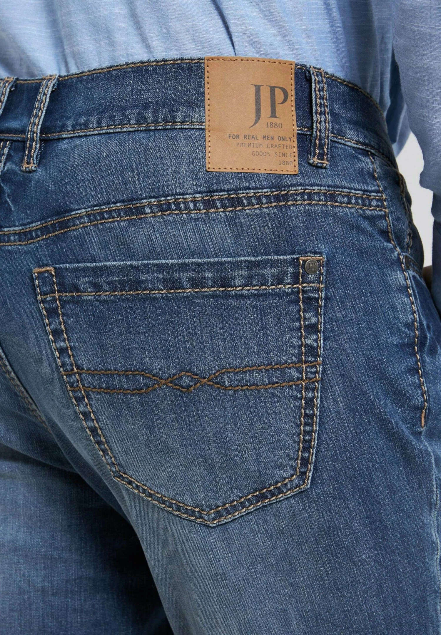 JP1880 Straight Leg Jeans - Mattes Jeansblau 7 JP1880 Straight Leg Jeans - Mattes Jeansblau - Afbeelding 5