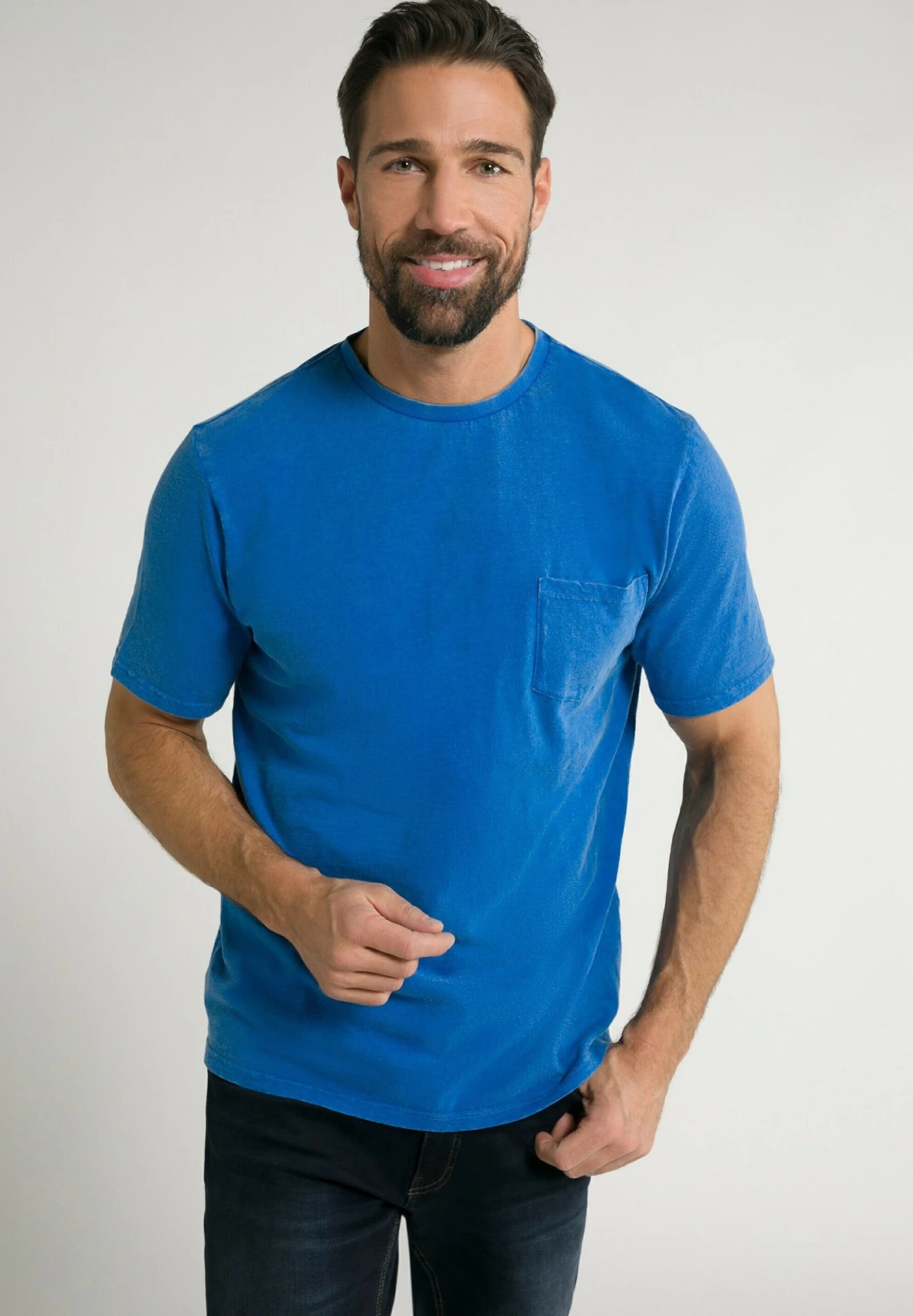 JP1880 T-Shirt Basic - Clematisblau 3 JP1880 T-Shirt Basic - Clematisblau