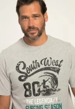 JP1880 Halbarm South West - T-Shirt Print - Gray Melange 6 JP1880 Halbarm South West - T-Shirt Print - Gray Melange -JP1880 b74133a811004045a69d2d0ecbf1816a