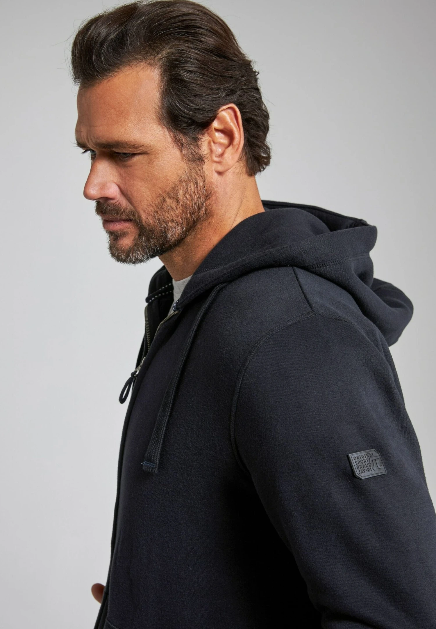 JP1880 Jay-Pi Basic - Sweater Met Rits - Schwarz 4 JP1880 Jay-Pi Basic - Sweater Met Rits - Schwarz - Afbeelding 2