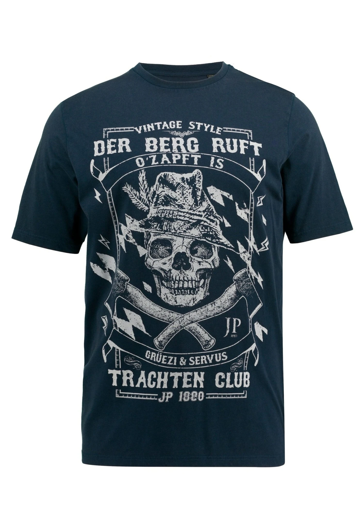 JP1880 T-Shirt Print - Navy Blauw 5 JP1880 T-Shirt Print - Navy Blauw - Afbeelding 3