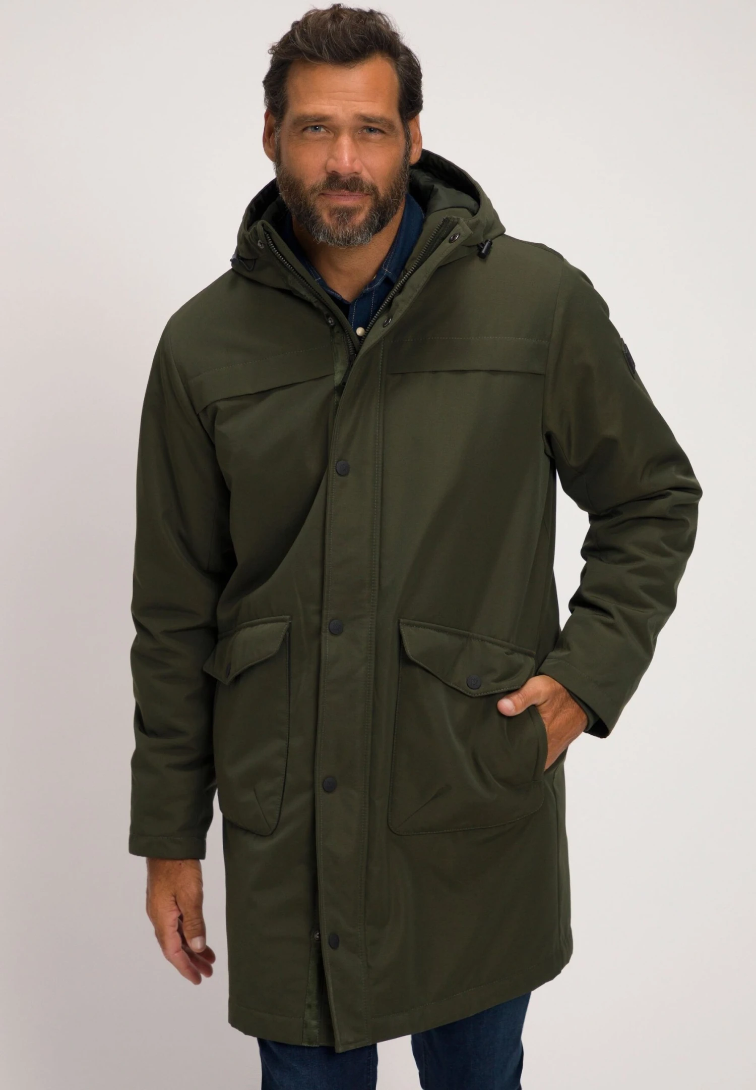JP1880 Parka - Olive Foncé 4 JP1880 Parka - Olive Foncé - Afbeelding 2