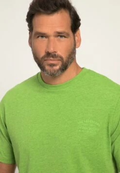 JP1880 Halbarm Melange - T-Shirt Basic - Olive -JP1880 c0fc73cdcd3e4b178adf8ef524665026