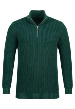 JP1880 Stonewashed Stehkragen Zipper - Trui - Tannengrün -JP1880 c2e5d6f91006446693822ddb95156bb2