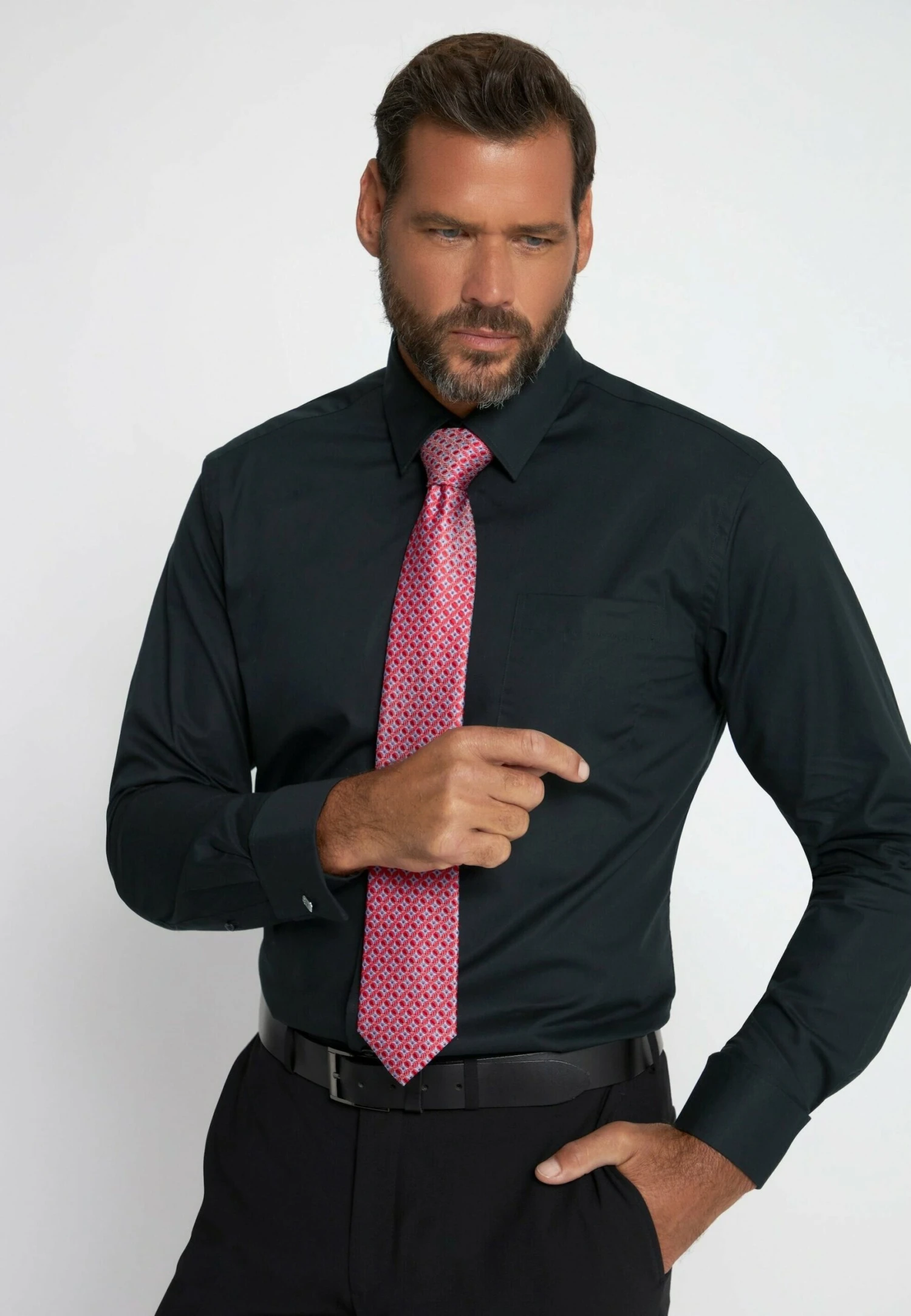 JP1880 Zakelijk Overhemd - Schwarz 5 JP1880 Zakelijk Overhemd - Schwarz - Afbeelding 3