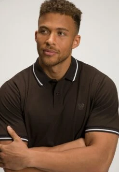 JP1880 Poloshirt - Black Brown -JP1880 c724cb8720684f8c86215f694fd21c4a