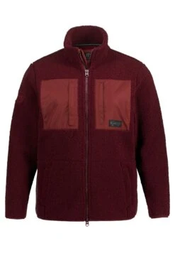 JP1880 Peluche Teddy Outdoor Empiècements En Col - Fleecejas - Rouge Vin 11 JP1880 Peluche Teddy Outdoor Empiècements En Col - Fleecejas - Rouge Vin -JP1880 c90ea91ef42e404188d64ffafc2b41c5