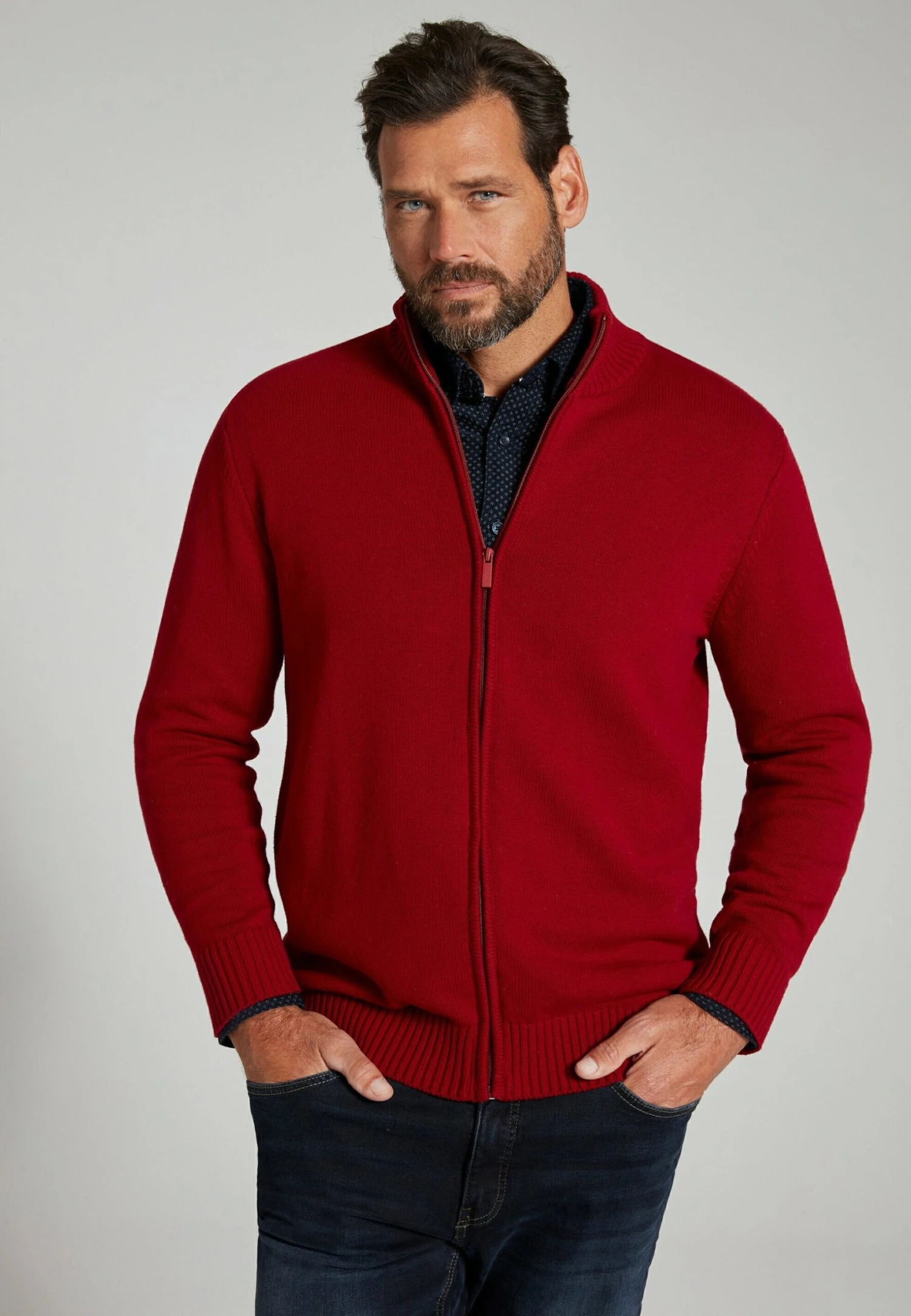 JP1880 Vest - Burgunderrot 3 JP1880 Vest - Burgunderrot