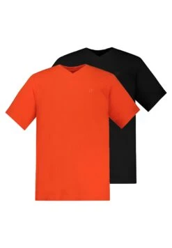JP1880 T-Shirt Basic - Oranjerood -JP1880 ce95e53bdb5249af9a5587c165f4514e