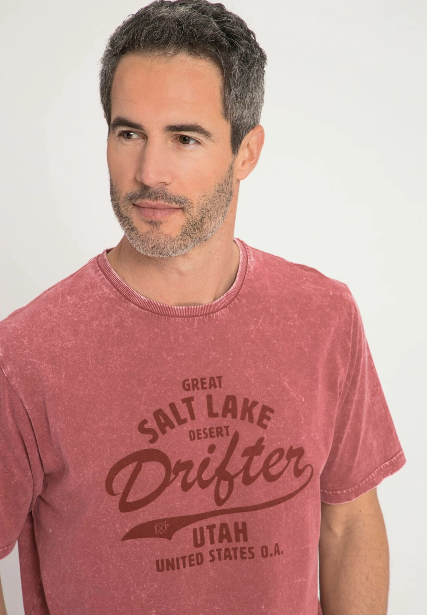 JP1880 T-Shirt Print - Rouge 4 JP1880 T-Shirt Print - Rouge - Afbeelding 2