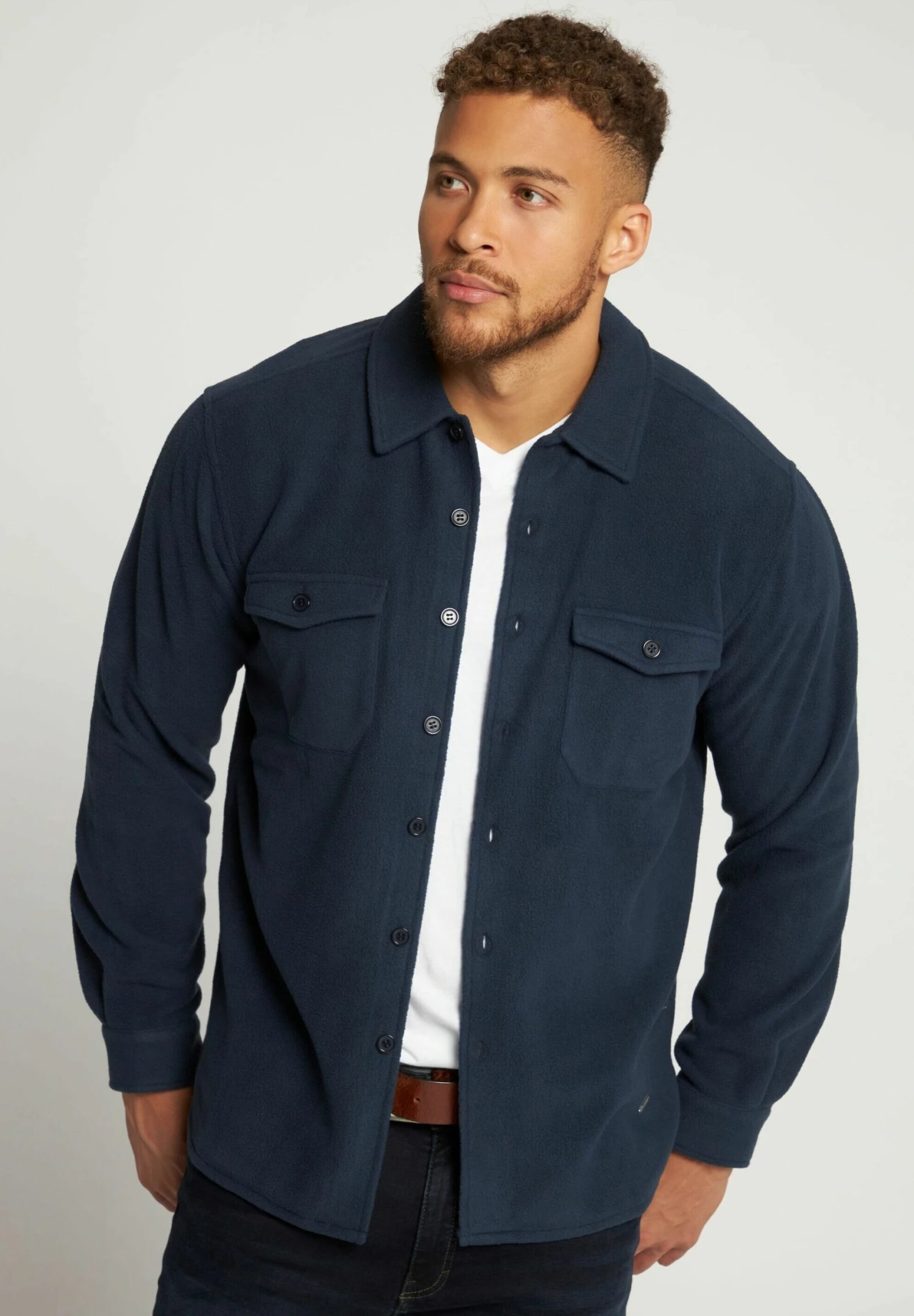 JP1880 Overhemd - Mattes Nachtblau 5 JP1880 Overhemd - Mattes Nachtblau - Afbeelding 3