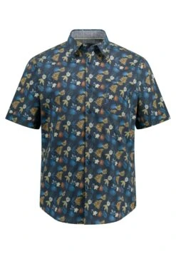 JP1880 Halbarm Allover Print Buttondown-KragenModern Fit - Overhemd - Navy Blau 7 JP1880 Halbarm Allover Print Buttondown-KragenModern Fit - Overhemd - Navy Blau -JP1880 d5b2368f8dae42a3868f1f5e31f63e24