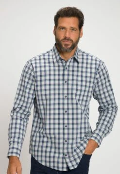 JP1880 Long Sleeve Plaid - Overhemd - Grey