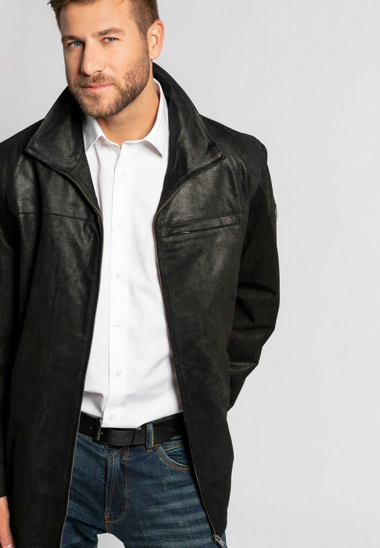 JP1880 Halflange Jas - Schwarz 5 JP1880 Halflange Jas - Schwarz - Afbeelding 3