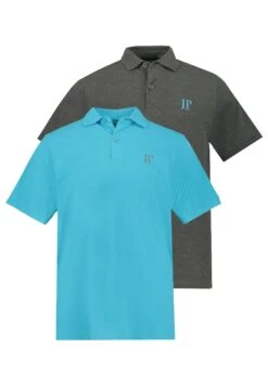 JP1880 Poloshirt - Aqua Anthazit -JP1880 dd41492726404536bc4e829cc23df5ba