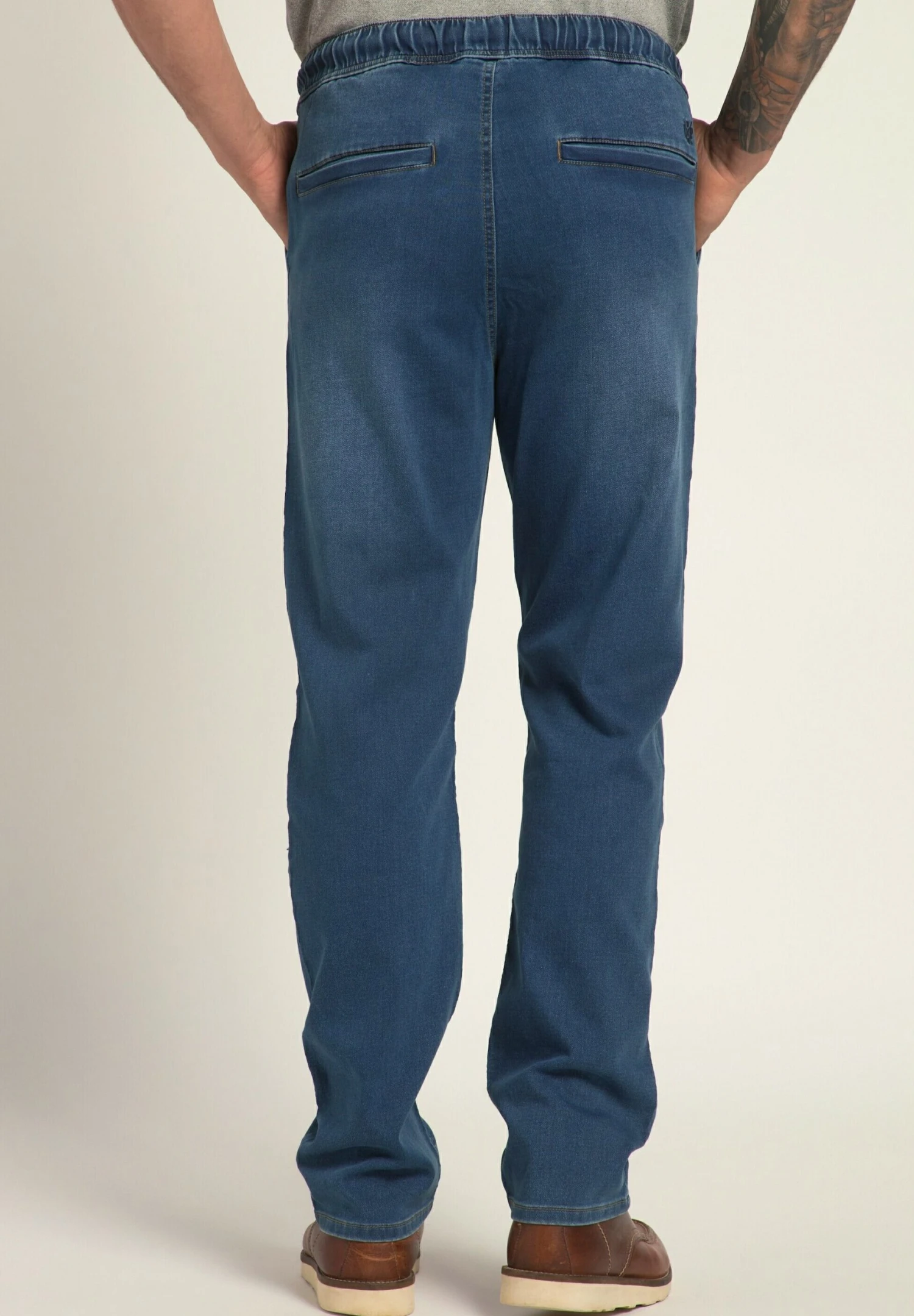 JP1880 Flexnamic Waistband - Straight Leg Jeans - Medium Stone 4 JP1880 Flexnamic Waistband - Straight Leg Jeans - Medium Stone - Afbeelding 2