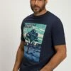 JP1880 T-Shirt Print - Navy Blue 1 JP1880 T-Shirt Print - Navy Blue -JP1880 e1d03308a61e486da959a065ad9f1e5a