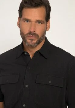 JP1880 Halbarm Kent-Kragen Modern Fit - Overhemd - Black 6 JP1880 Halbarm Kent-Kragen Modern Fit - Overhemd - Black -JP1880 e2078d8f5cfa476bb74246744fb11d6a