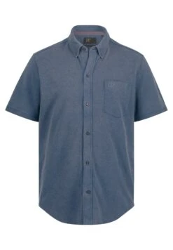 JP1880 Halbarm Vintage-Look Buttondown Kragen Modern Fit - Overhemd - Blau Lila -JP1880 e2639145e1864c1f8fa2bfcb3e8a6ceb