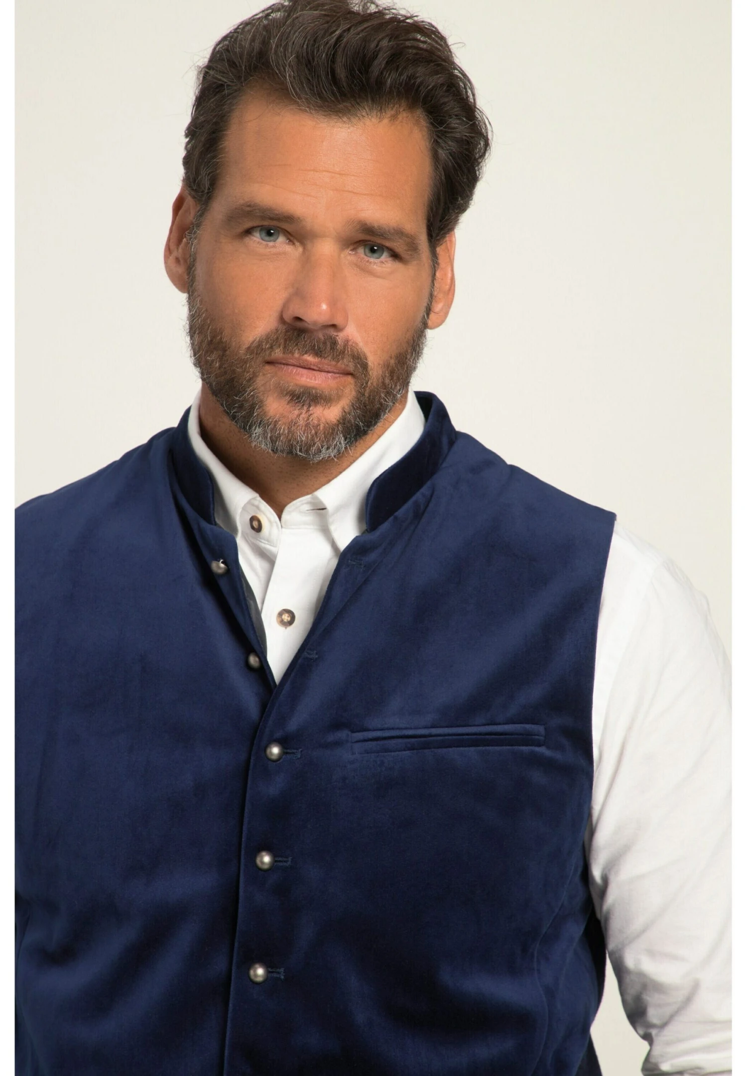 JP1880 StehkragenBis Gr- Bodywarmer - Tiefblau 4 JP1880 StehkragenBis Gr- Bodywarmer - Tiefblau - Afbeelding 2