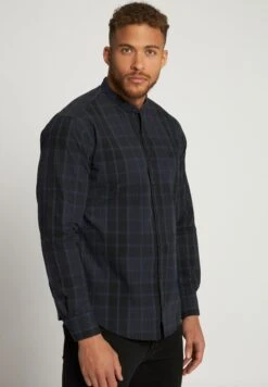JP1880 Langarm Modern Fit - Overhemd - Mattes Nachtblau