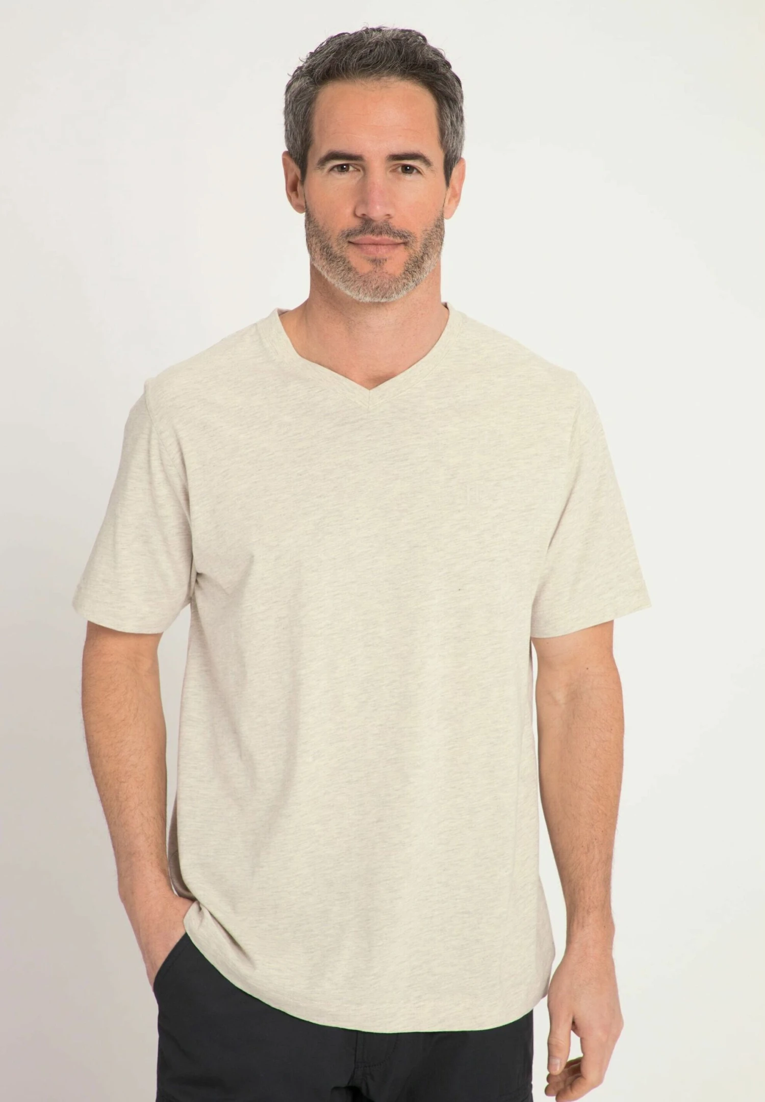 JP1880 T-Shirt Basic - Écorce 4 JP1880 T-Shirt Basic - Écorce - Afbeelding 2