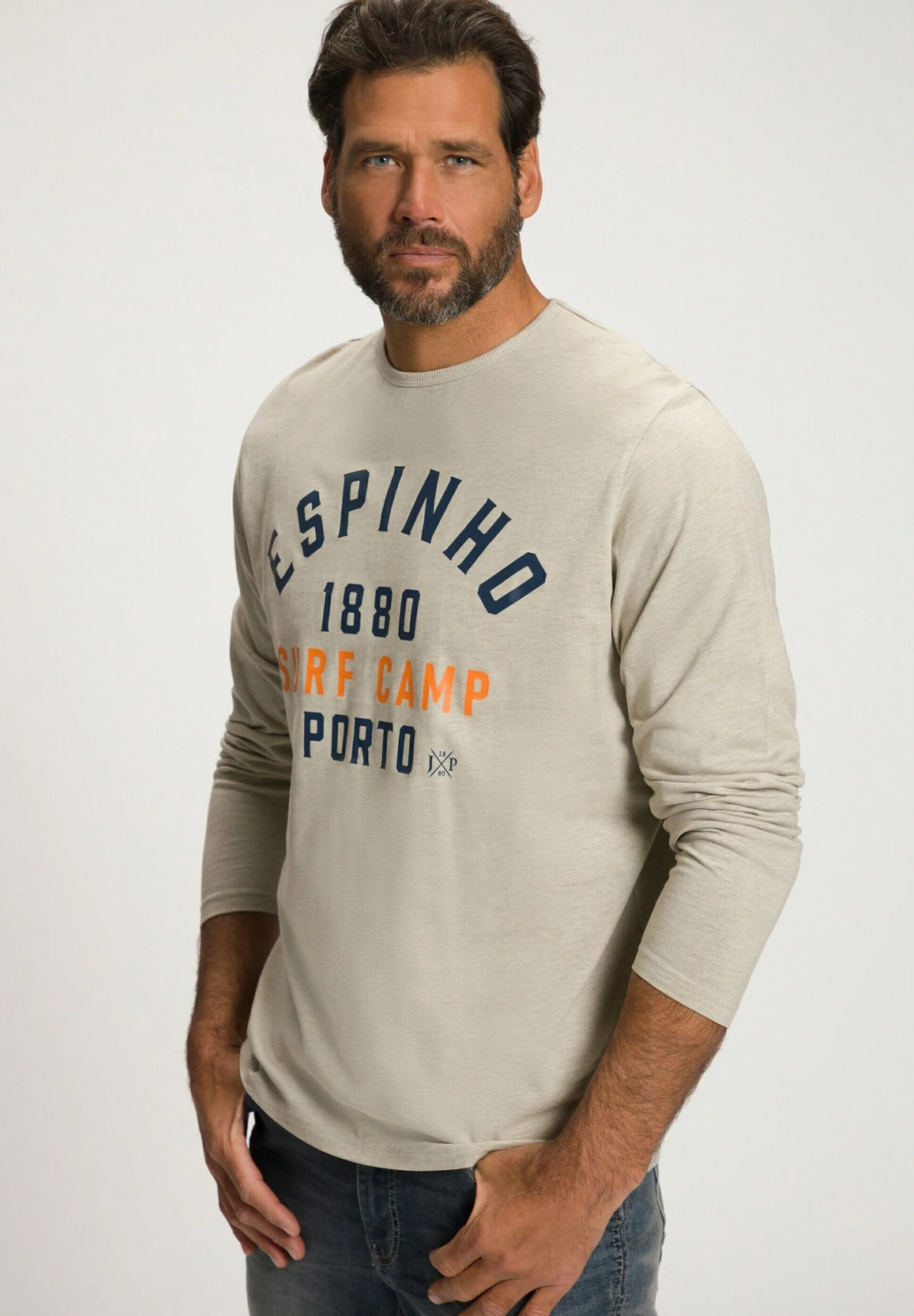 JP1880 Longsleeve - Natur Melange 3 JP1880 Longsleeve - Natur Melange