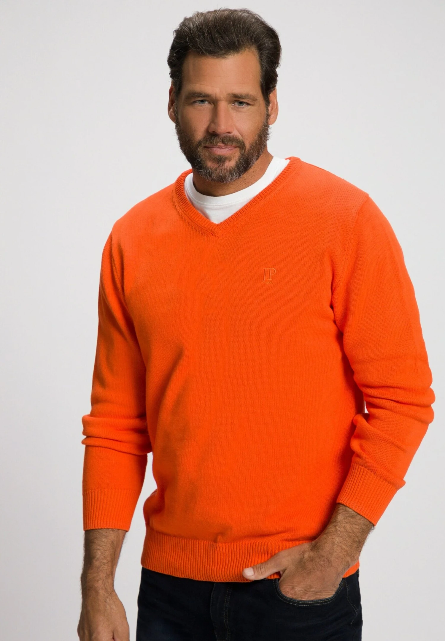 JP1880 Trui - Orange Vif 3 JP1880 Trui - Orange Vif