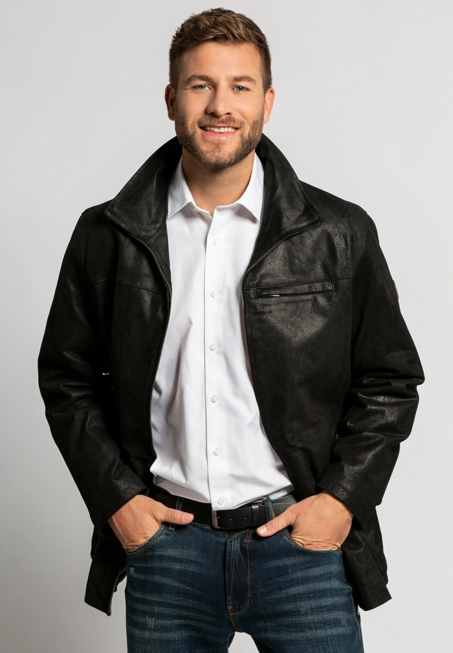 JP1880 Halflange Jas - Schwarz 3 JP1880 Halflange Jas - Schwarz