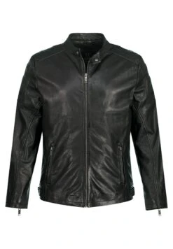 JP1880 Leren Jas - Black -JP1880 ef81c327f3624c2aa61f456946a43fb7