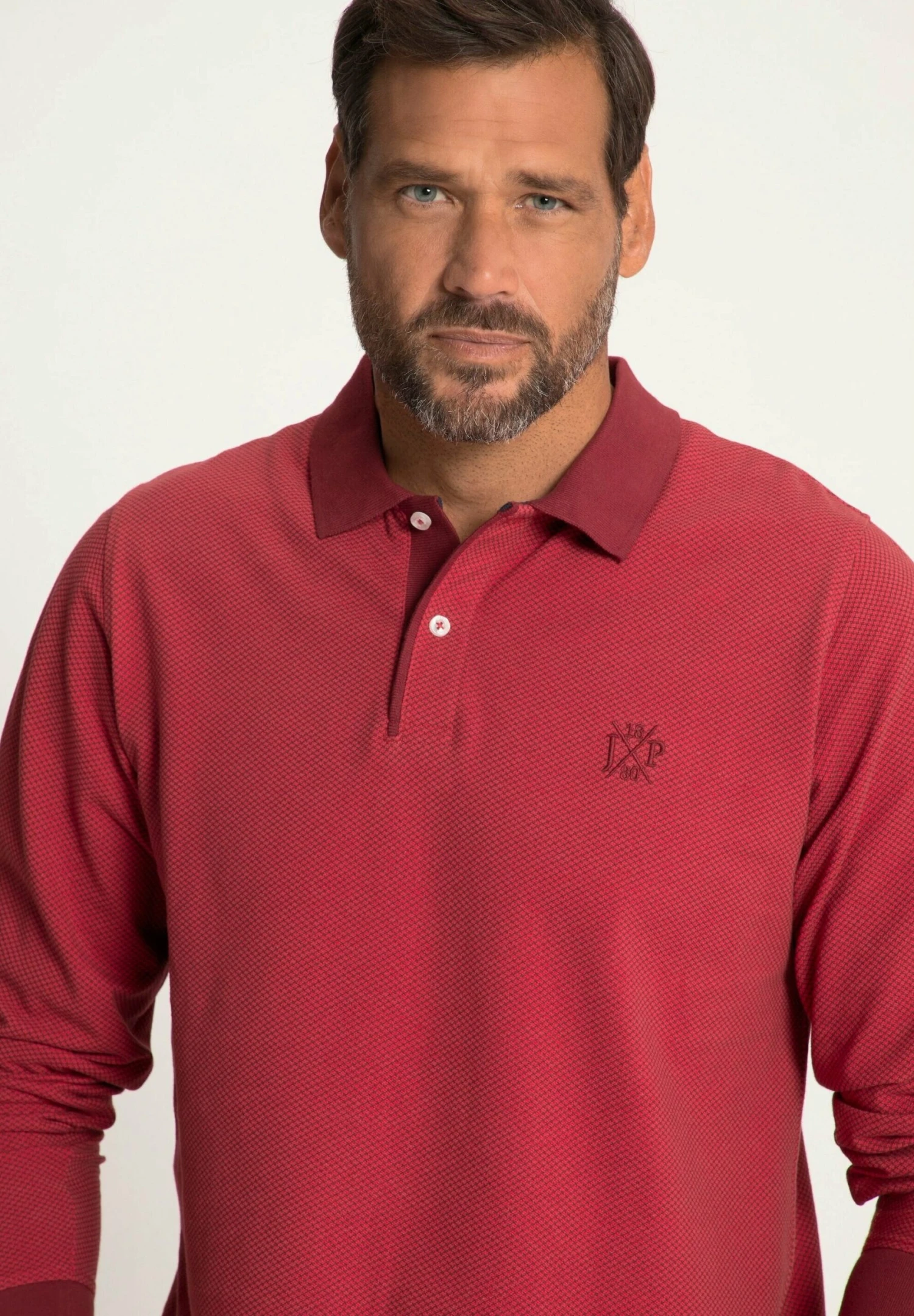 JP1880 Allover Print - Poloshirt - Rot 4 JP1880 Allover Print - Poloshirt - Rot - Afbeelding 2