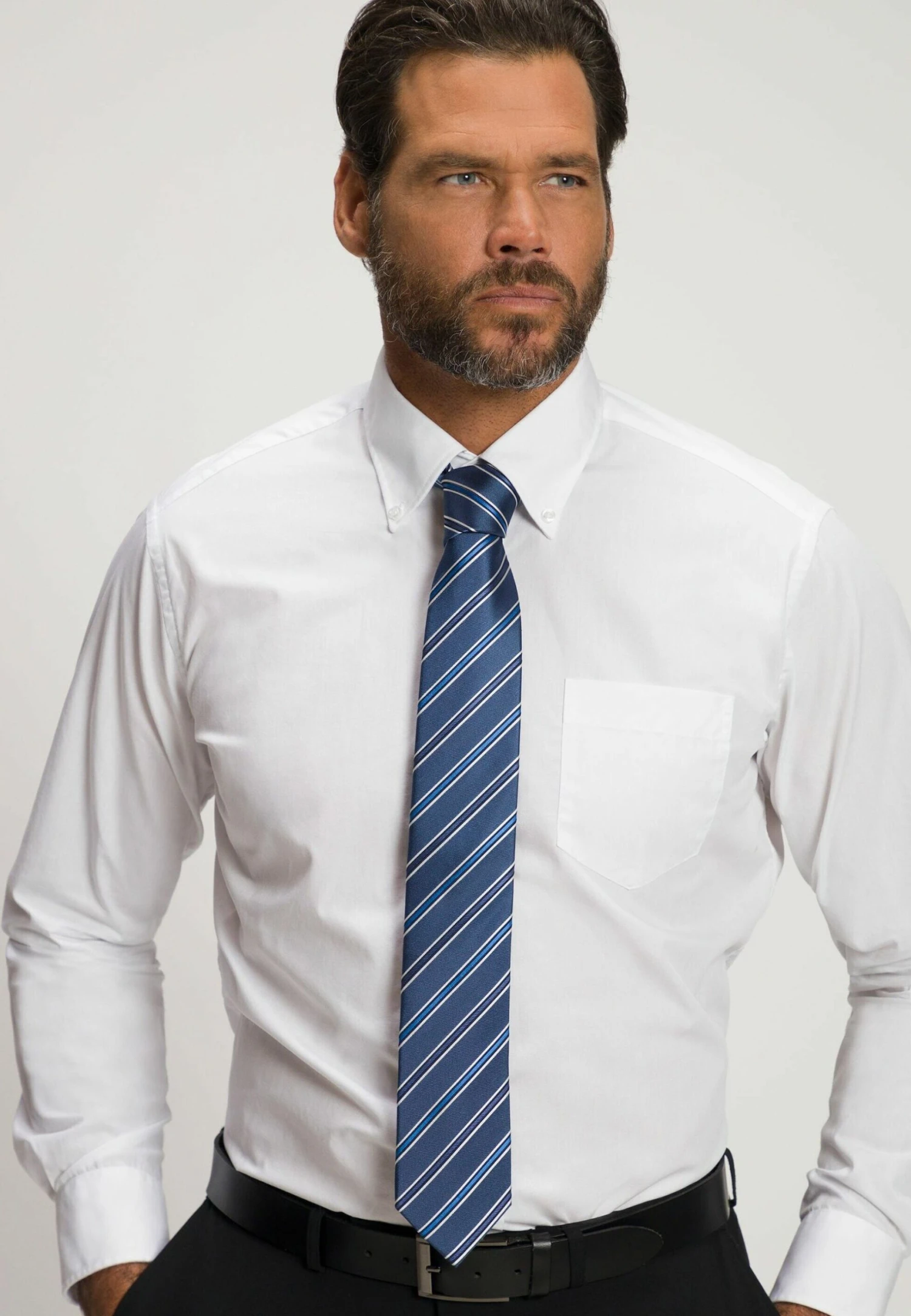 JP1880 Stropdas - Medium Blue 3 JP1880 Stropdas - Medium Blue