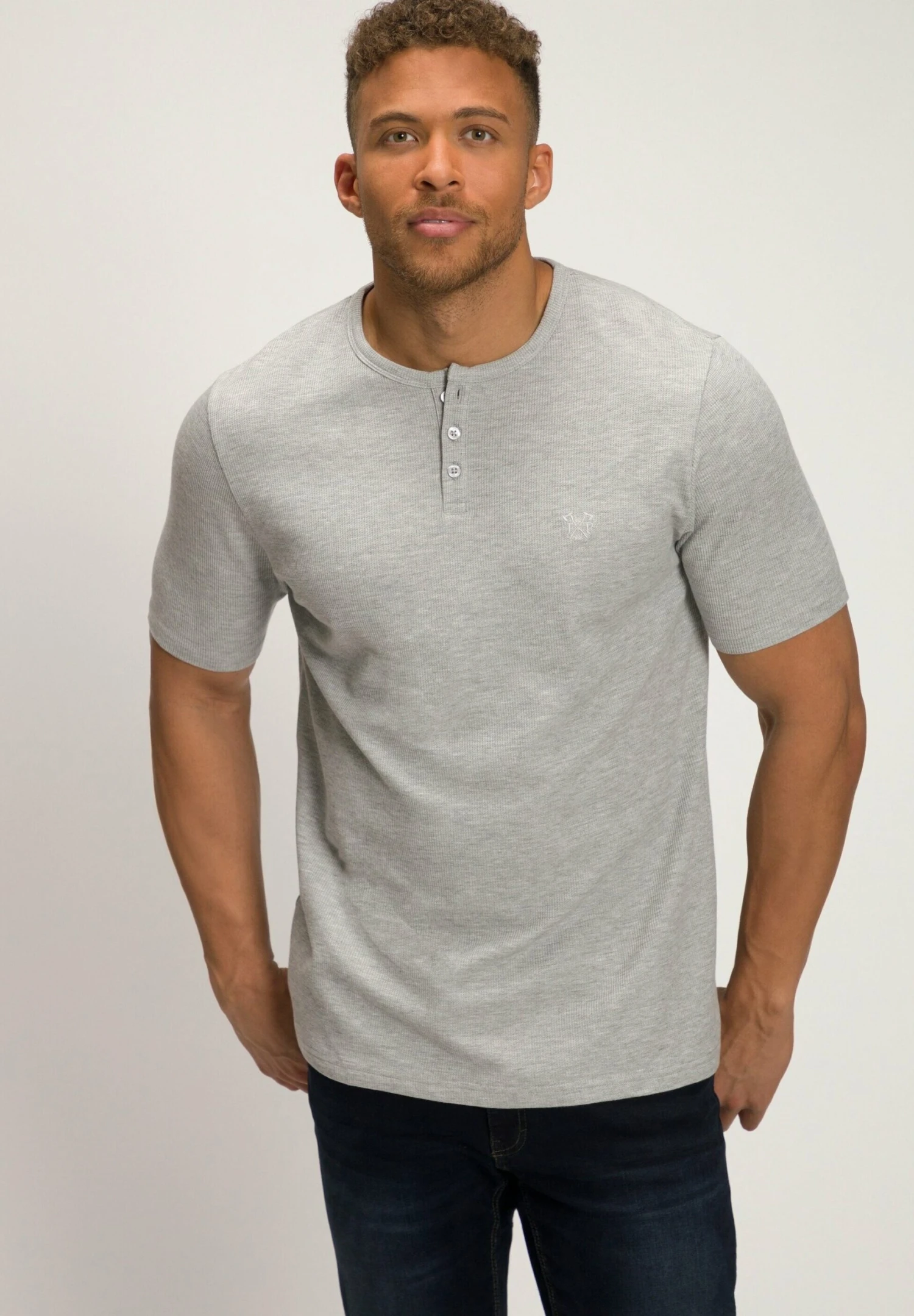 JP1880 T-Shirt Basic - Grau Melange 3 JP1880 T-Shirt Basic - Grau Melange