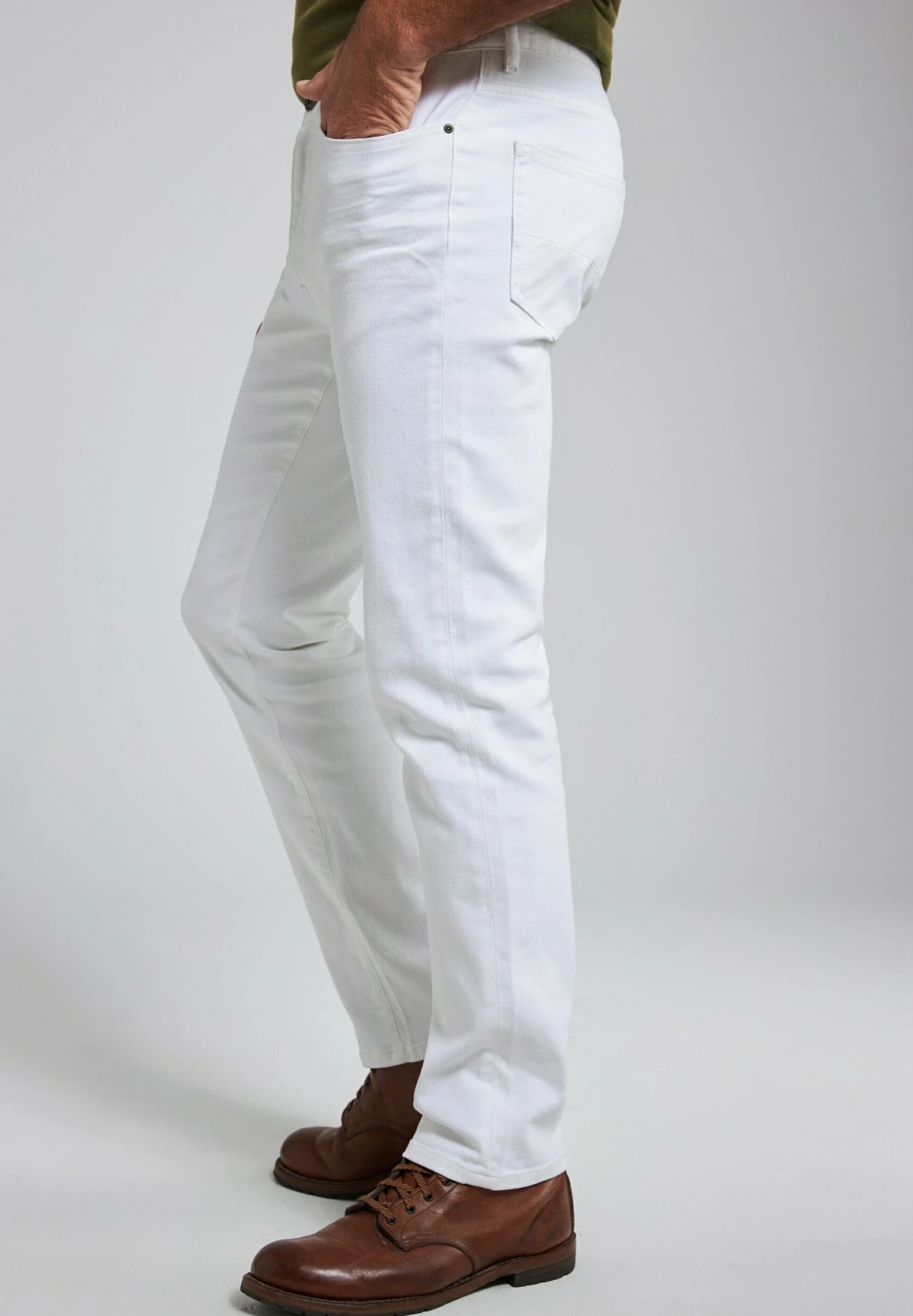 JP1880 Straight Leg Jeans - Schneeweiß 5 JP1880 Straight Leg Jeans - Schneeweiß - Afbeelding 3