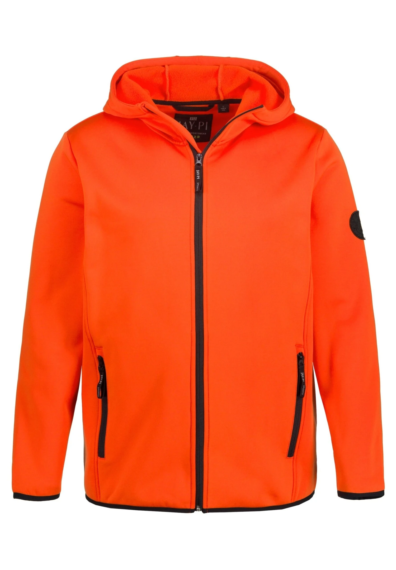 JP1880 Fleecejas - Orange Vif 6 JP1880 Fleecejas - Orange Vif - Afbeelding 4