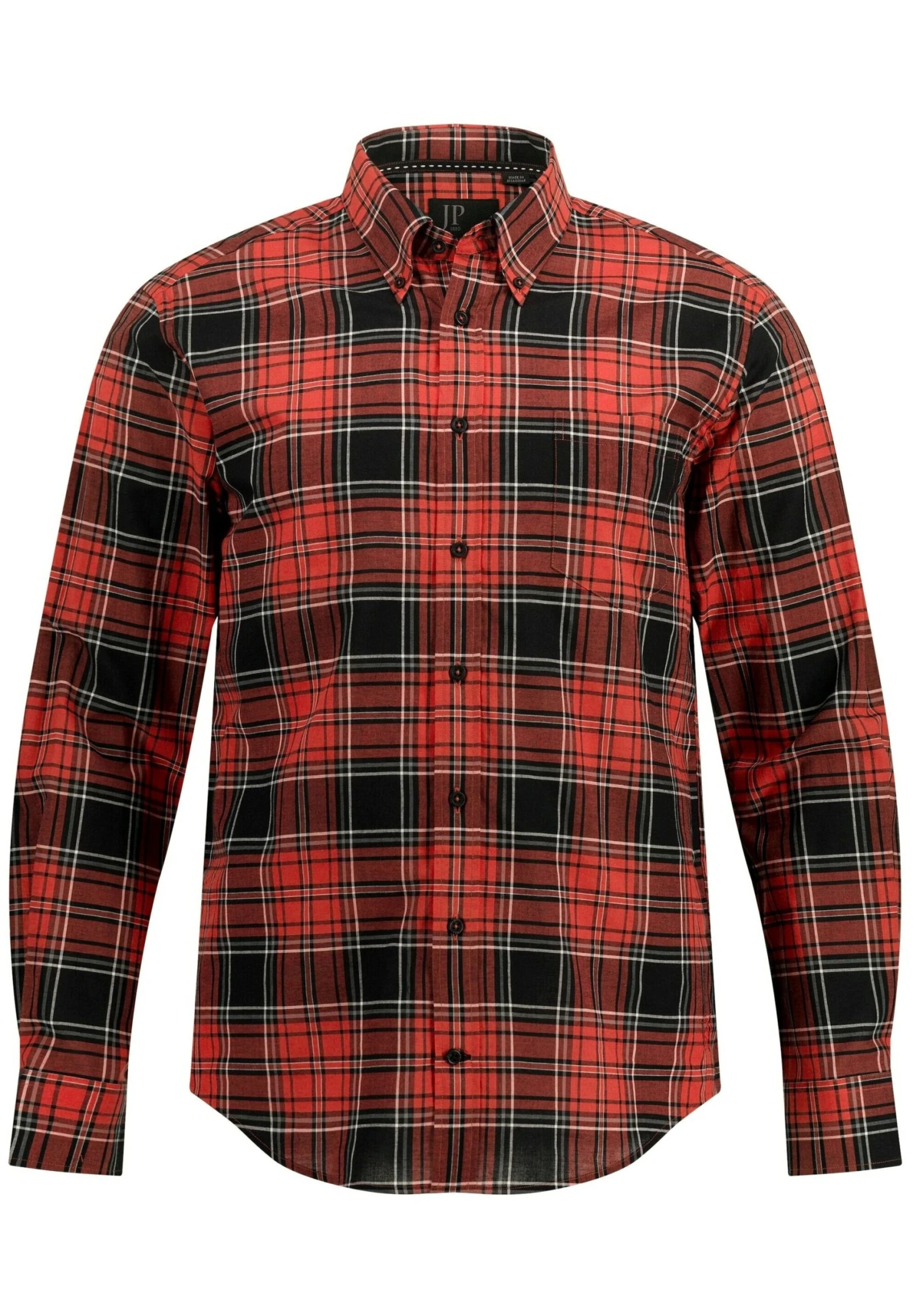 JP1880 Karolangarm Buttondown Kragen Modern Fit - Overhemd - Hellrot 6 JP1880 Karolangarm Buttondown Kragen Modern Fit - Overhemd - Hellrot - Afbeelding 4
