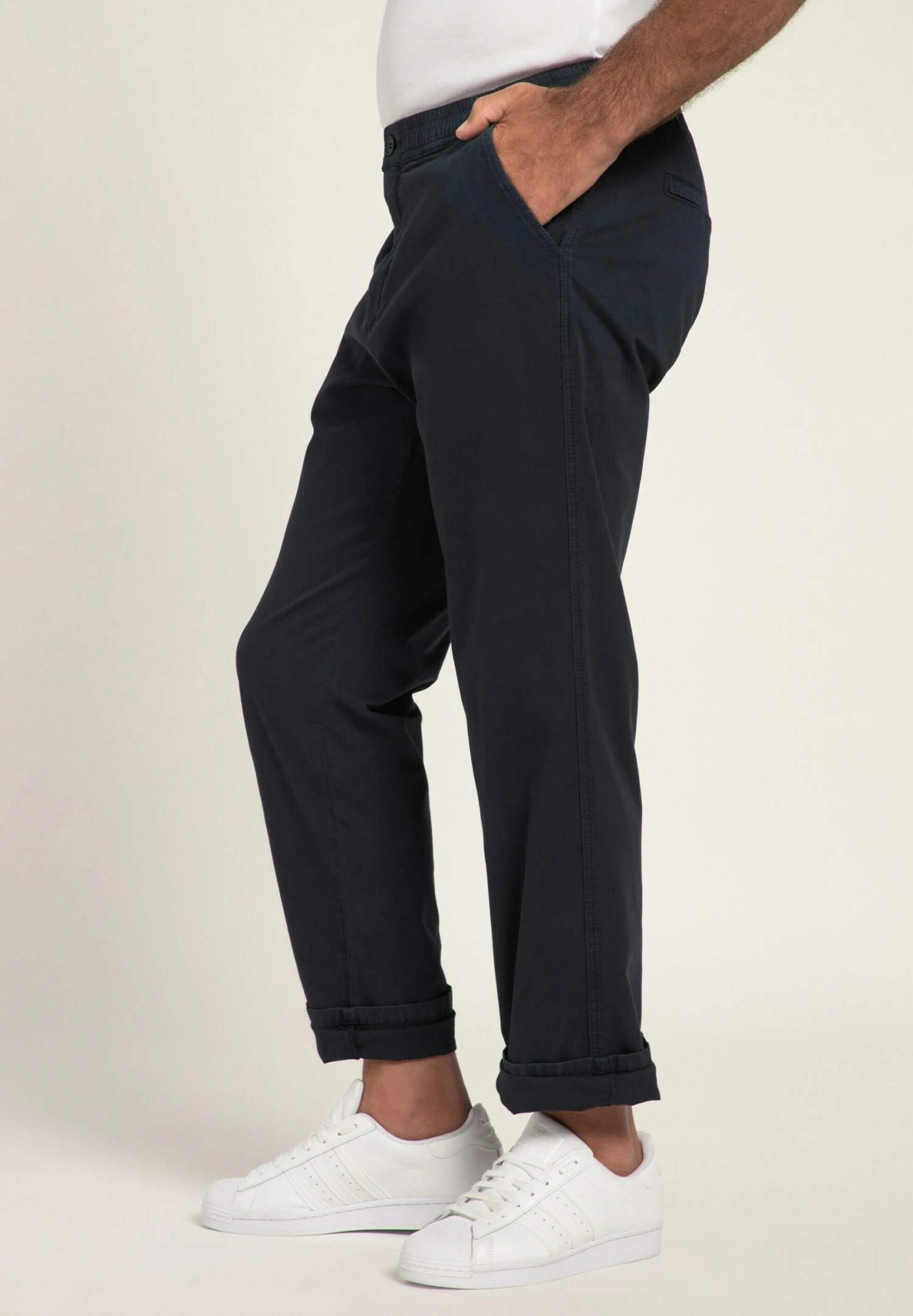 JP1880 Flexnamic®, Schlupfbund, Praktische Taschen, Regular Fit - Chino - Navy Blau 5 JP1880 Flexnamic®, Schlupfbund, Praktische Taschen, Regular Fit - Chino - Navy Blau - Afbeelding 3