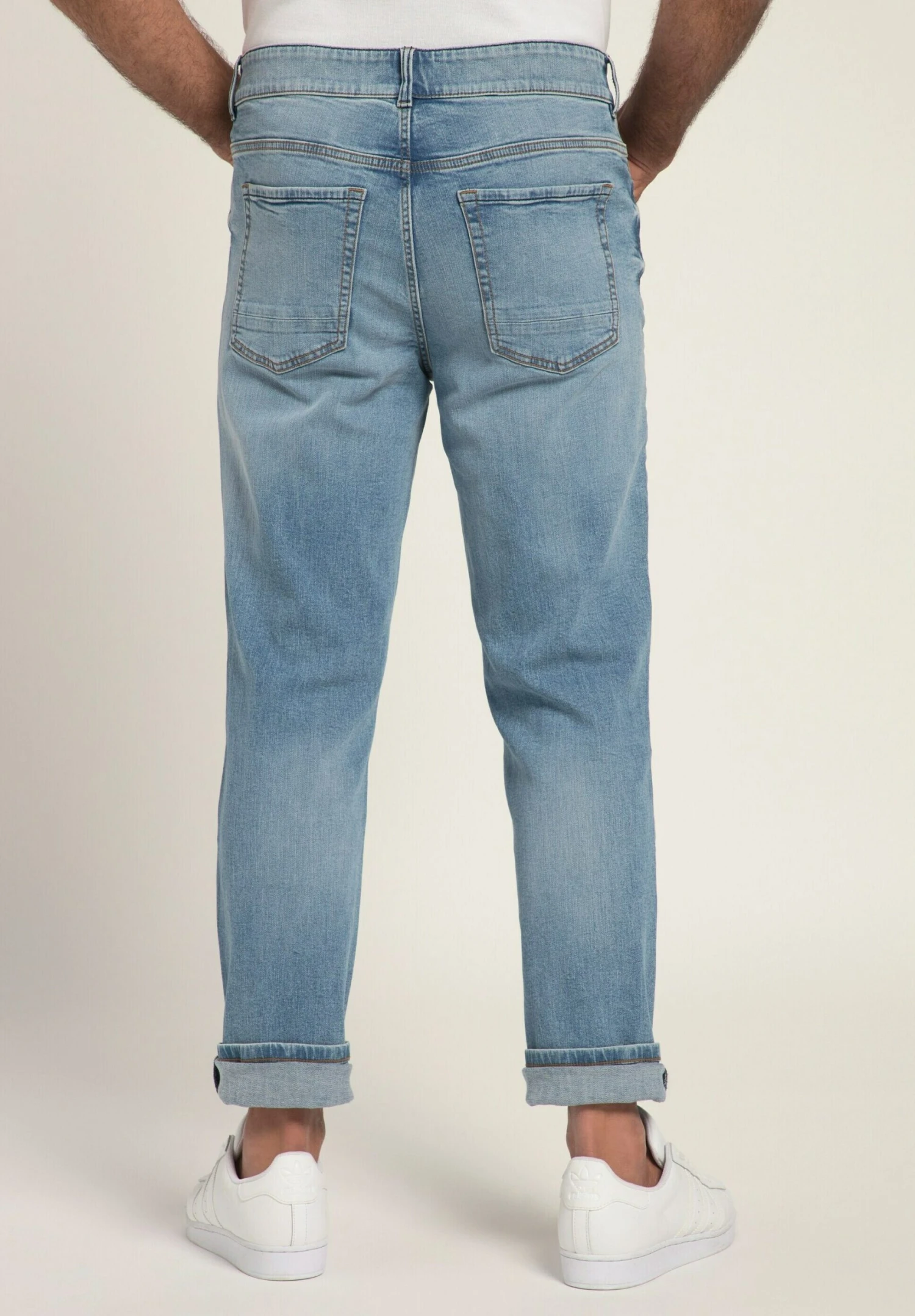 JP1880 Powerstrech 5-Pocket Regular Fit - Straight Leg Jeans - Light Blue 4 JP1880 Powerstrech 5-Pocket Regular Fit - Straight Leg Jeans - Light Blue - Afbeelding 2