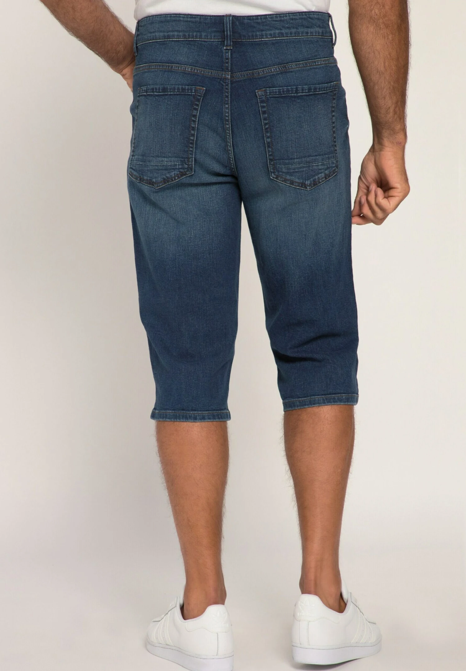 JP1880 3 4-Powerstretch 5-Pocket - Jeansshort - Dark Blue Denim 4 JP1880 3 4-Powerstretch 5-Pocket - Jeansshort - Dark Blue Denim - Afbeelding 2